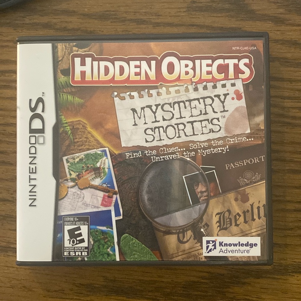 Nintendo DS Hidden Objects Mystery Stories game